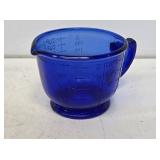 Cobalt Blue Glass Measuring & Mixing Cup