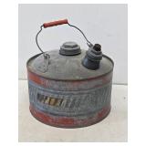 Galvanized Metal 2.5 Gallon Can