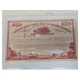 1862 St. Louis, Alton & Terre Haute RR Certificate