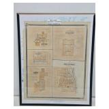 1876 Southern Indiana Town Map