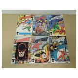 LOT OF 6 MARVEL COMICS DAREDEVIL 233 - 238