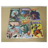 LOT OF 6 MARVEL COMICS DAREDEVIL 221 - 226