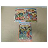 LOT OF 3 MARVEL COMICS DAREDEVIL BRONZE AGE BOOKS