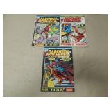 LOT OF 3 MARVEL COMICS DAREDEVIL BRONZE AGE BOOKS