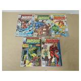 LOT OF 5 MARVEL COMICS DAREDEVIL BRONZE AGE BOOKS