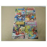 LOT OF 4 MARVEL COMICS DAREDEVIL BRONZE AGE BOOKS