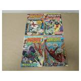 LOT OF 4 MARVEL COMICS DAREDEVIL BRONZE AGE BOOKS