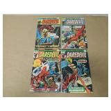 LOT OF 4 MARVEL COMICS DAREDEVIL BRONZE AGE BOOKS