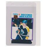 1980 TOPPS CHEWING GUM NHL CARD RECORD BREAKER