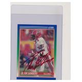 1990 SCORE FOOTBALL DEION SANDERS AUTOGRAPH