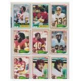 LOT OF 17 1970'S TOPPS FOOTBALL CARDS