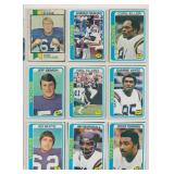 LOT OF 18 1970'S TOPPS FOOTBALL CARDS