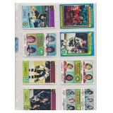 LOT OF 8 1970'S TOPPS HOCKEY CARDS