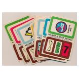 16 1979 TOPPS CHEWING GUM HELMET & STICK DECALS