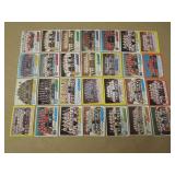 LOT OF 28 1970'S NHL HOCKEY TEAM CHECKLIST CARDS