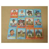 LOT OF 12 1970'S NFL FOOTBALL CARDS