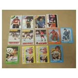 LOT OF 13 1970'S NHL HOCKEY CARDS