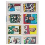 LOT OF 8 1970'S TOPPS FOOTBALL CARDS