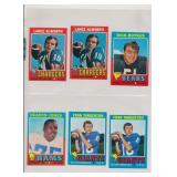 LOT OF 6 1970 TOPPS FOOTBALL CARDS
