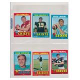 LOT OF 6 1970 TOPPS FOOTBALL CARDS