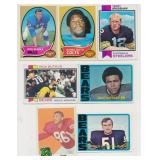LOT OF 7 TOPPS 1970'S NFL FOOTBALL CARDS