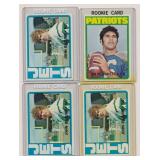 LOT OF 4 TOPPS 1970'S NFL FOOTBALL CARDS