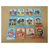 LOT OF 12 1970'S NFL FOOTBALL CARDS