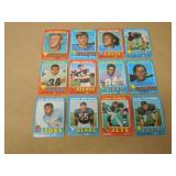 LOT OF 12 1970'S NFL FOOTBALL CARDS