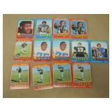 LOT OF 13 1970'S NFL FOOTBALL CARDS
