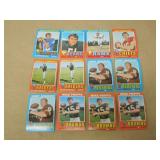 LOT OF 12 1970'S NFL FOOTBALL CARDS