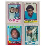 LOT OF 4 TOPPS 1970'S NFL FOOTBALL CARDS