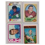 LOT OF 4 TOPPS 1970'S NFL FOOTBALL CARDS
