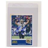 2019 PANINI SCORE FOOTALL DREW BREES AUTO