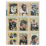 LOT OF 18 1970'S TOPPS FOOTBALL CARDS