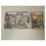 LOT OF 3 TUROK SON OF STONE DELL COMICS SILVER AGE
