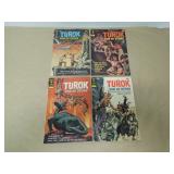 LOT OF 4 TUROK SON OF STONE DELL COMICS SILVER AGE