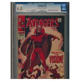 AVENGERS #57 CGC 6.0 KEY SILVER AGE BOOK