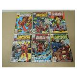 LOT OF 6 DAREDEVIL MARVEL COMIC BOOKS