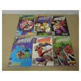 LOT OF 6 DAREDEVIL MARVEL COMIC BOOKS