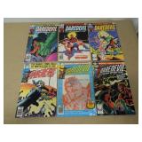 LOT OF 6 DAREDEVIL MARVEL COMIC BOOKS