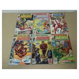 LOT OF 6 DAREDEVIL MARVEL COMIC BOOKS