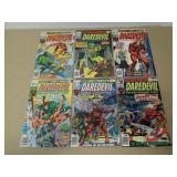 LOT OF 6 DAREDEVIL MARVEL COMIC BOOKS