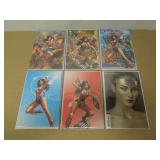 LOT OF 6 WONDER WOMAN VARIANT COVERS