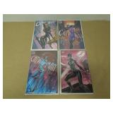 LOT OF 4 CATWOMAN 80TH ANNIVERSARY JSC