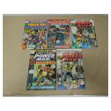 LOT OF 5 POWER MAN BRONZE AGE MARVEL COMIC BOOKS