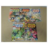 LOT OF 5 IRON FIST BRONZE AGE MARVEL COMIC BOOKS