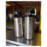 2X 2.2L Stainless Steel Lined Airpots w/Lever