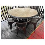 48ï¿½ Outdoor Dining Table w/ 6 Chairs