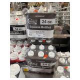 New! 2x Packs of 24oz Squeeze Bottles