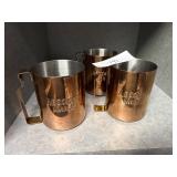 New! 3 Absolut Mule Mugs
